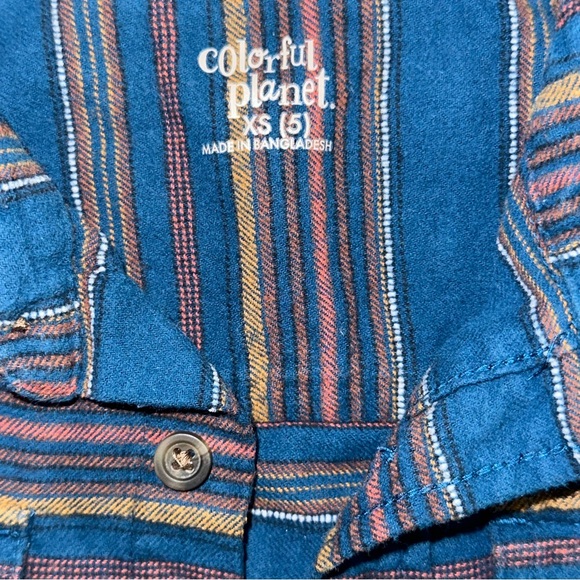 ❤️4 for $20❤️ Colorful Planet Toddler Boys XS 5 Blue Long Sleeve Shirt - Picture 3 of 9